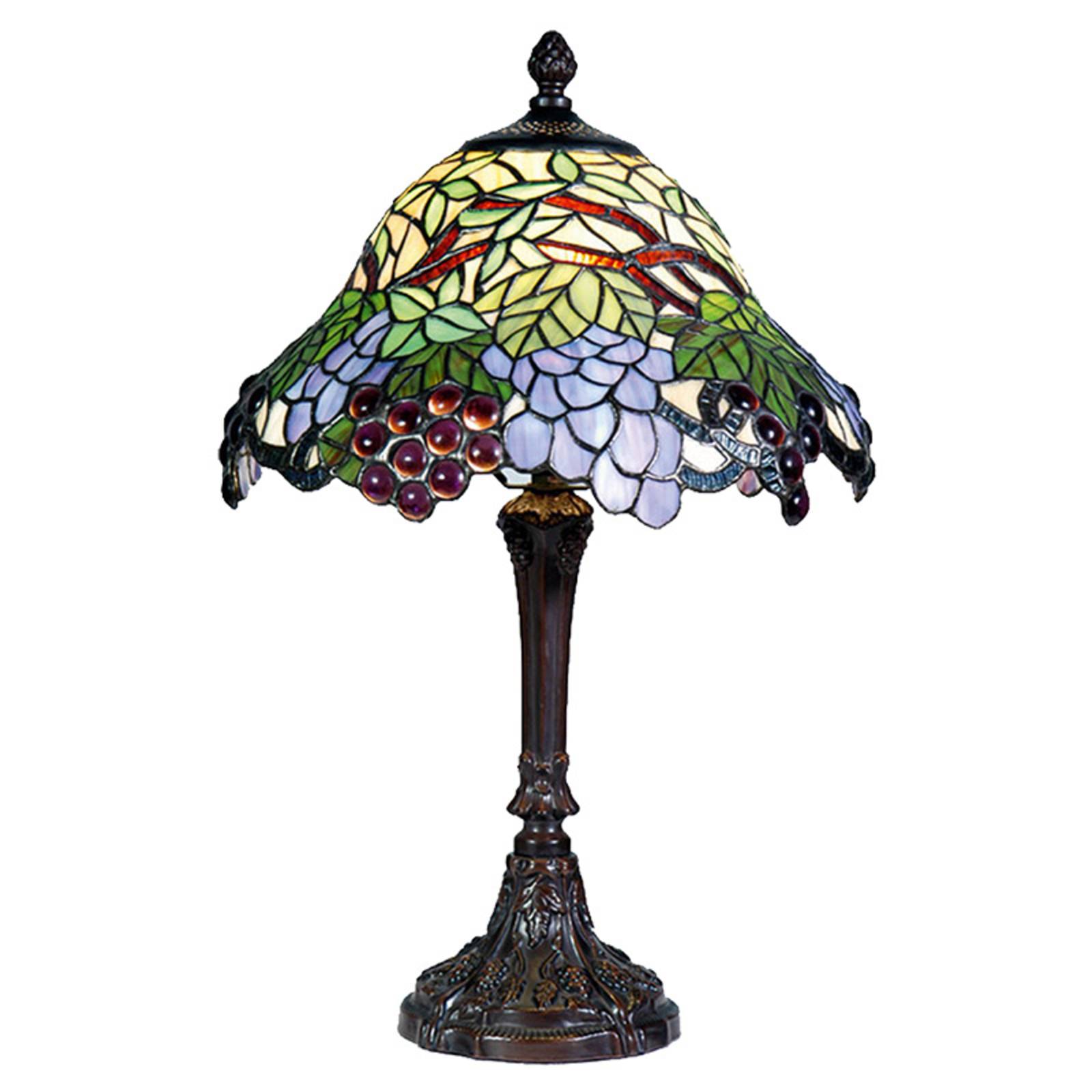 Farbenfrohe Tischleuchte Lotta im Tiffany-Stil von Clayre&Eef