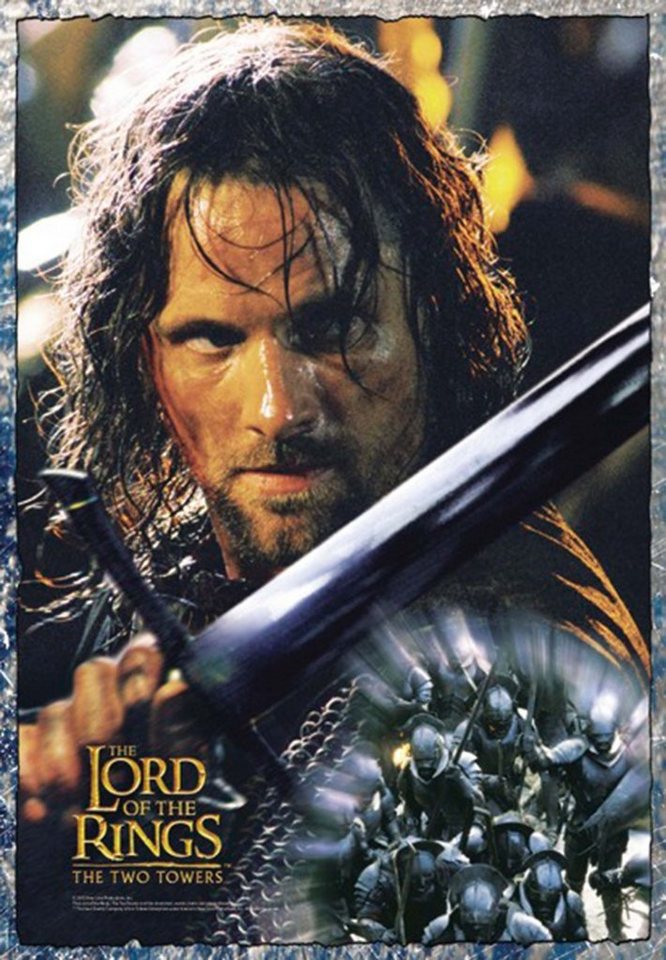 Close Up Poster Herr der Ringe Poster Die zwei Türme Aragorn 68 x 98 cm von Close Up