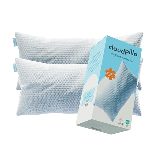 Cloudpillo Memory Foam Pillow - 2er-Set Premium Kissen, Höhenverstellbar, 40 x 80 cm, Ergonomische und Hypoallergene Kopfstützen Cloudpillo Memory Foam Pillow - 2er-Set Premium Kissen, Höhenverstellbar, 40 x 80 cm, Ergonomische und Hypoallergene Kopfstützen von Cloudpillo