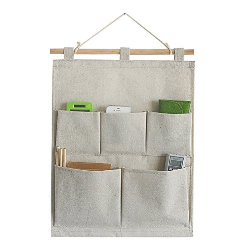 Co-linkAZB & Leinen/Baumwolle Stoff Wand Tür Stoff Hängen Aufbewahrungstaschen Bücher Organizer Back to School Büro Schlafzimmer Küche Home Organizer Geschenk von Co-link