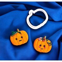 Kürbis Geformte Ton Cutter, Halloween Polymer Clay Schmuck Machen 3D Gedruckte Fondant Cookie Cutter von TopCreativeVibes