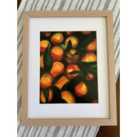 Orangen Kunstdruck, Obst Malerei, Mediterran, Zitrus, Orangenbaum, Küchenkunst, Naranja, Pintura, Arte, Frutas Y Cocina von CocinaDeCocoArt