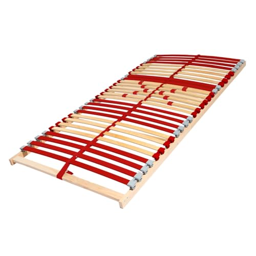 Coemo Lattenrost Ruby 100 x 200 cm 7-Zonen 28 Leisten Kopfteil und Härtegrad verstellbar für Jugendbetten - für alle Matratzenarten | Schlaftypen Coemo Lattenrost Ruby 100 x 200 cm 7-Zonen 28 Leisten Kopfteil und Härtegrad verstellbar für Jugendbetten - für alle Matratzenarten | Schlaftypen von Coemo