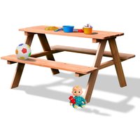 Coemo Picknicktisch Kindersitzgruppe Holz Farbe Natur von Coemo