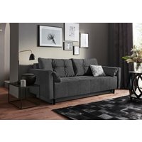 COLLECTION AB Schlafsofa "Solar", Bettfunktion, Bettkasten, Federkern und loser Rücken- und Zierkissen von Collection Ab