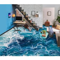 3D Blau Ozean Speicher Jj7478Ff Boden Tapete Wandbilder Selbstklebende Abnehmbare Bad Wasserdichtboden Teppich Matte Print Epoxy Küche von ColofulHomeDecors