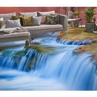 3D Blau Wasserfall Geschichte Jj7216Ff Boden Tapete Wandbilder Selbstklebende Abnehmbare Bad Wasserdichtboden Teppich Matte Print Epoxy Küche von ColofulHomeDecors