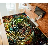 3D Farbe Konvergenz Jj5220Ff Boden Tapete Wandbilder Selbstklebende Abnehmbare Bad Wasserdichtboden Teppich Matte Print Epoxy Küche von ColofulHomeDecors