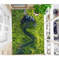 3D Fluss Kunst Im Wald Jj7638Ff Boden Tapete Wandbilder Selbstklebende Abnehmbare Bad Wasserdichtboden Teppich Matte Print Epoxy Küche von ColofulHomeDecors