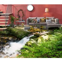 3D Grüne Natur Und Creek Jj5079Ff Boden Tapete Wandbilder Selbstklebende Abnehmbare Bad Wasserdichtboden Teppich Matte Print Epoxy Küche von ColofulHomeDecors