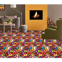 3D Hübsche Farbe Muster Jj4943Ff Boden Tapete Wandbilder Selbstklebende Abnehmbare Bad Wasserdichtboden Teppich Matte Print Epoxy Küche von ColofulHomeDecors