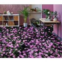 3D Kleine Lila Blumen Jj7616Ff Boden Tapete Wandbilder Selbstklebende Abnehmbare Bad Wasserdichtboden Teppich Matte Print Epoxy Küche von ColofulHomeDecors