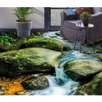 3D Natur Cool Stream Jj7255Ff Boden Tapete Wandbilder Selbstklebende Abnehmbare Bad Wasserdichtboden Teppich Matte Print Epoxy Küche von ColofulHomeDecors