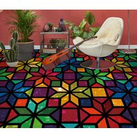 3D Retro Muster Farben Jj5132Ff Boden Tapete Wandbilder Selbstklebende Abnehmbare Bad Wasserdichtboden Teppich Matte Print Epoxy Küche von ColofulHomeDecors