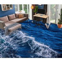 3D Rich Deep Blue Sea Jj7128Ff Boden Tapete Wandbilder Selbstklebende Abnehmbare Bad Wasserdichtboden Teppich Matte Print Epoxy Küche von ColofulHomeDecors