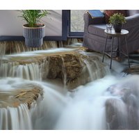 3D Schockierend Wasserfall Jj5106Ff Boden Tapete Wandbilder Selbstklebende Abnehmbare Bad Wasserdichtboden Teppich Matte Print Epoxy Küche von ColofulHomeDecors