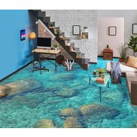 3D Sommer Blau Wasser Jj5294Ff Boden Tapete Wandbilder Selbstklebende Abnehmbare Bad Wasserdichtboden Teppich Matte Print Epoxy Küche von ColofulHomeDecors