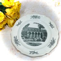 Elizabeth Moore Hall West Virginia University Seltener Speiseteller in Queens-Form, Hergestellt England Von Wedgwood {0321} von ColonialHouseFinery