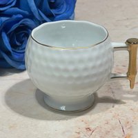 Horchow Cup Orphan Golfballform Vintage England Made Perfectly Lovely von ColonialHouseFinery