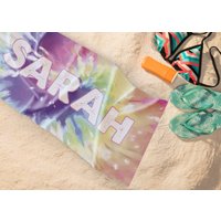 Krawatte Farbstoff Strand Handtuch, Personalisierte Benutzerdefinierte Pool Geschenk Für Sie, Sommer-Geschenk, Tuch Mädchen, Regenbogen von Colorlella