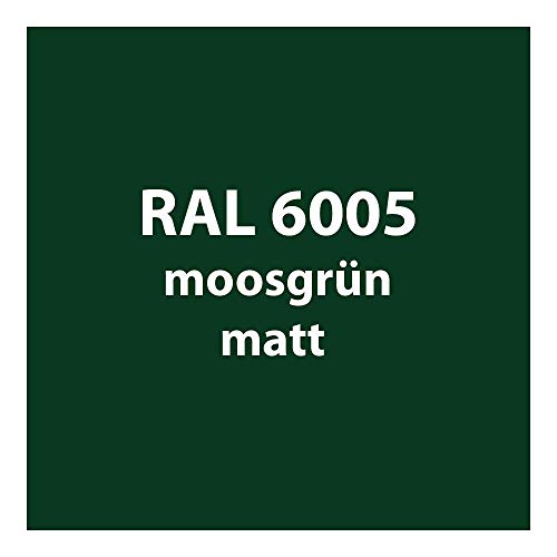 Streichlack Streich Lack Farbe 1K * Premium Qualität * 1 Liter (RAL 6005 moos-grün matt) von Colours-Manufaktur