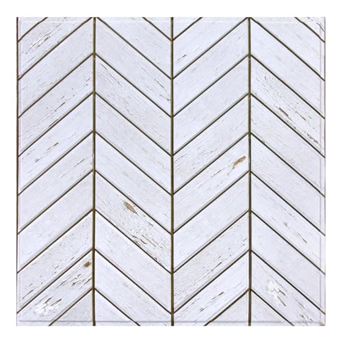 Commomy 10 Stück 3D Wandpaneele Selbstklebend Holzoptik 30 x 30 cm, Weiß Holzimitat PVC Wandverkleidung Selbstklebend, für Wohnzimmer, Schlafzimmer, Innerwanddekoration Commomy 10 Stück 3D Wandpaneele Selbstklebend Holzoptik 30 x 30 cm, Weiß Holzimitat PVC Wandverkleidung Selbstklebend, für Wohnzimmer, Schlafzimmer, Innerwanddekoration von Commomy