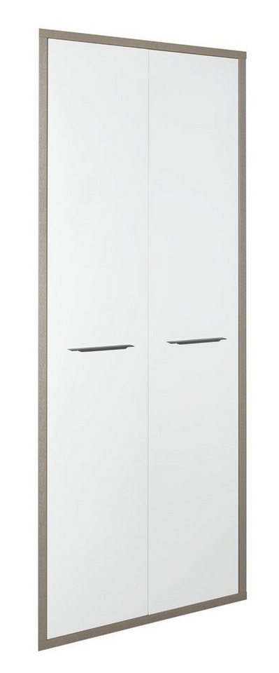 Composad Schranktür Türen 2er Set DISEGNO, B 75 cm x H 210 cm, Weiß, (2 St., 2er Set), mit Griffleisten von Composad