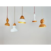 Hängelampe, Bauernhaus Kronleuchter Deckenleuchte, Plug in Hängelampen, Natürliche Öko Freundliche Gourd Light Home Deco von ConLaPalma