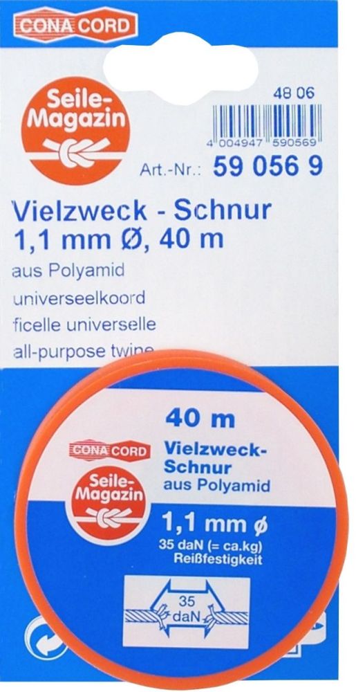 Conacord Vielzweckschnur Ø 1,1 mm x 40 m von Conacord