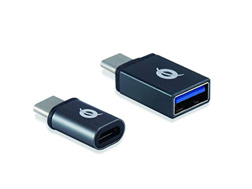 Conceptronic DONN04G OTG-Adapter für USB-C 2er Pack, USB-C zu USB-A und USB-C zu Micro-USB von Conceptronic