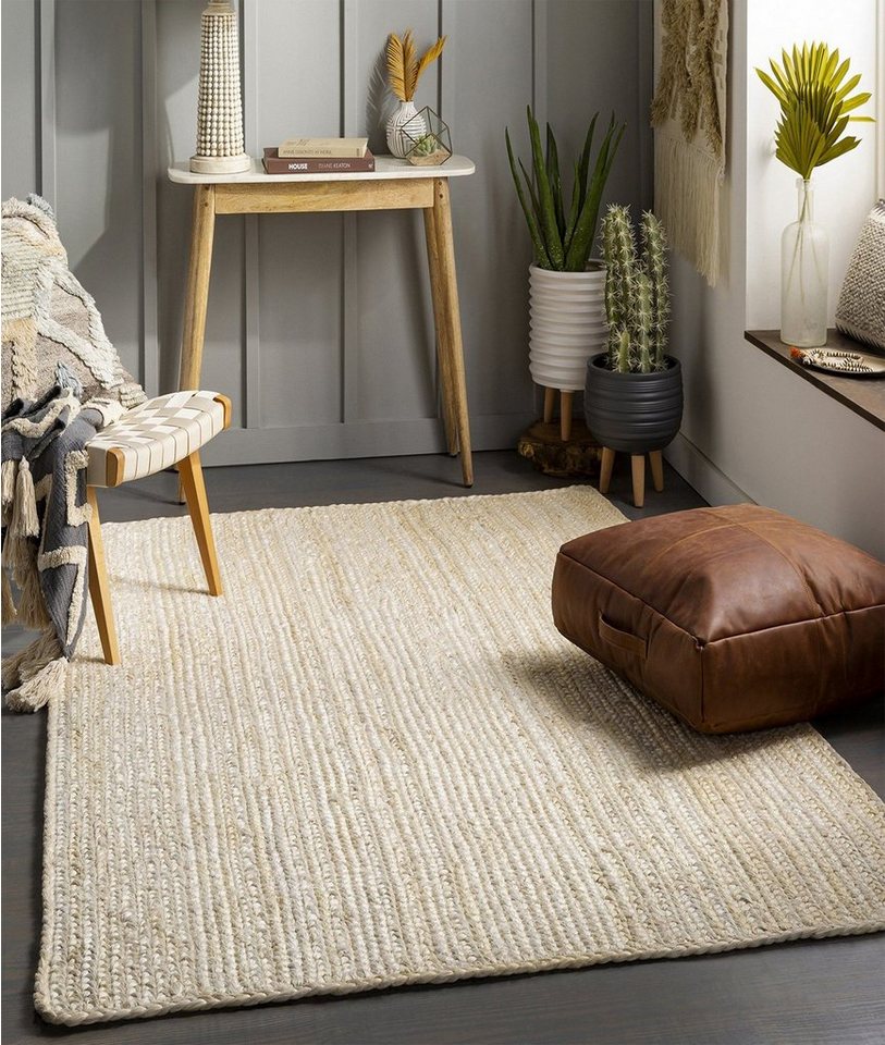 Teppich 00026A ELT, Weiß, 120 x 180 cm, 100% Jute, Conceptum Hypnose von Conceptum Hypnose