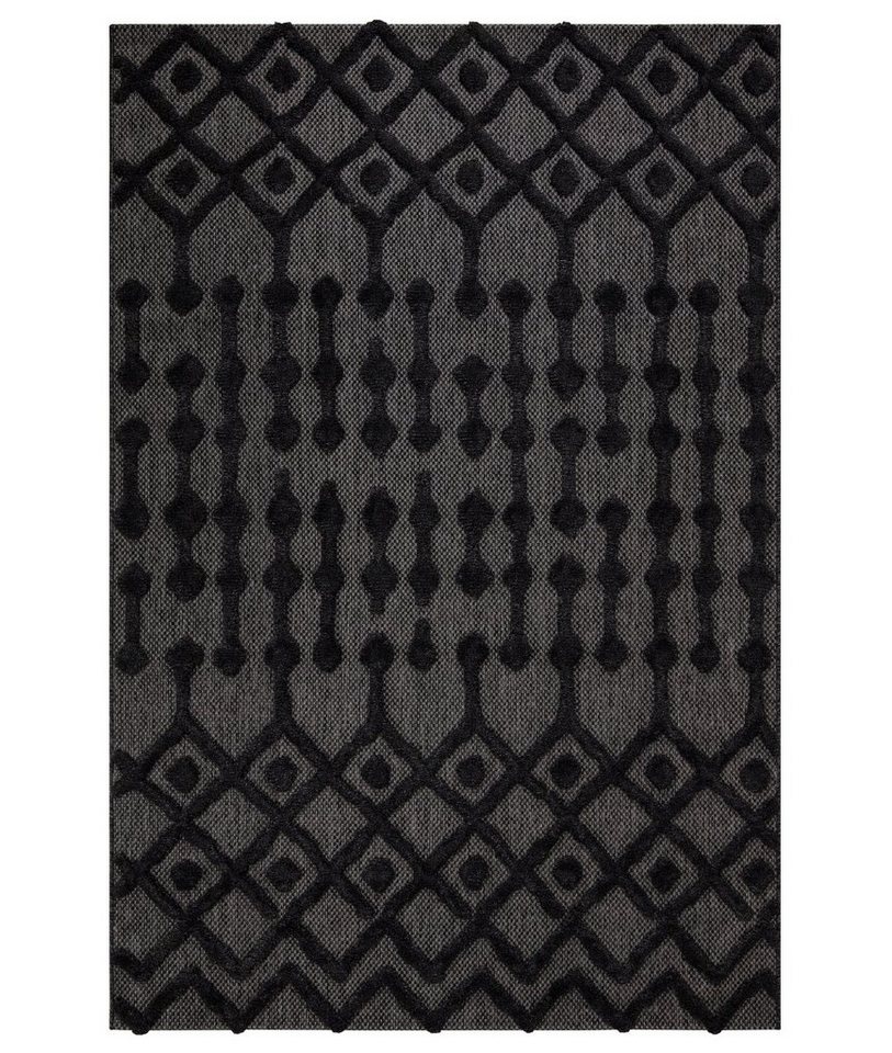 Teppich 58388A ELT, Schwarz, 120 x 180 cm, 100% Polyester / Polyproplen, Conceptum Hypnose von Conceptum Hypnose