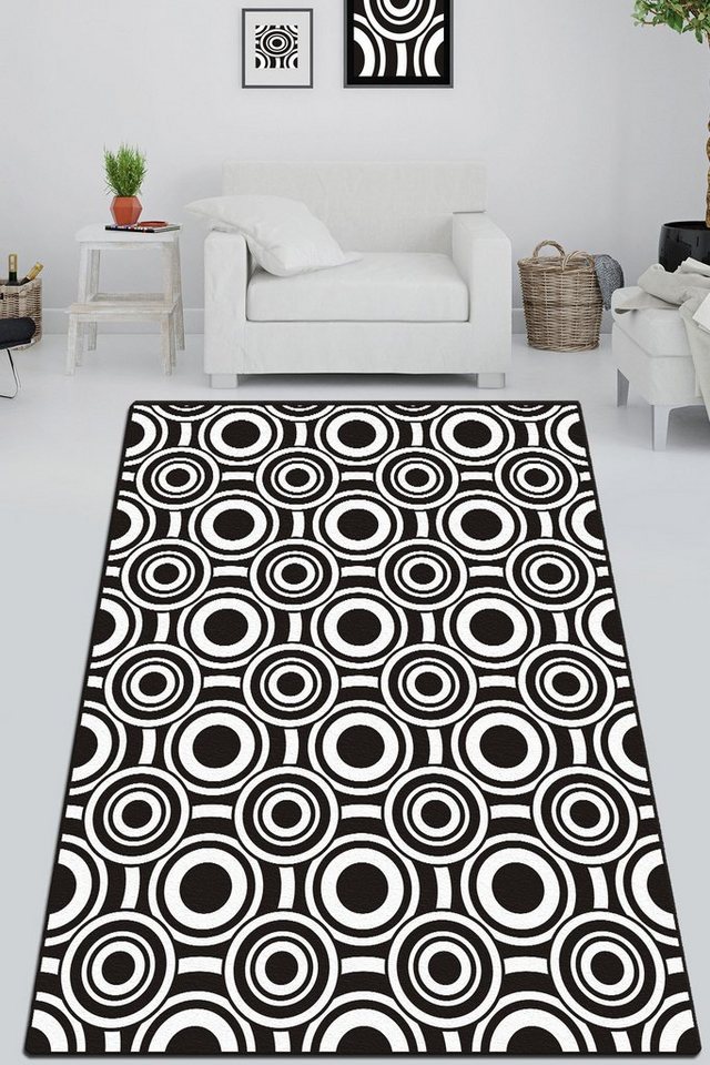 Teppich Atractivo Djt CHL, 140 x 190 cm, 50% Samtgewebe / 50% Polyester, Conceptum Hypnose von Conceptum Hypnose