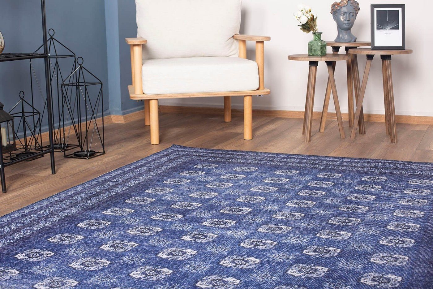 Teppich Blues Chenille RTP, Bunt, 140 x 190 cm, 100% POLYESTER, Conceptum Hypnose von Conceptum Hypnose