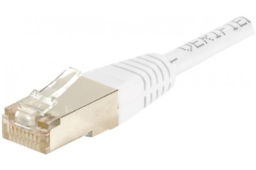 CONNECT 0,30 m Kupfer/Aluminium RJ45 Cat. 5e F/UTP Patch Cord – weiß von Connect