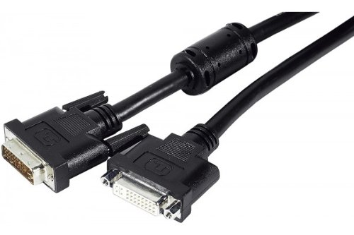 CONNECT 5 m 24 Plus 1 in Frauen-DVI-D Dual Link Verlängerungskabel – Schwarz von Connect