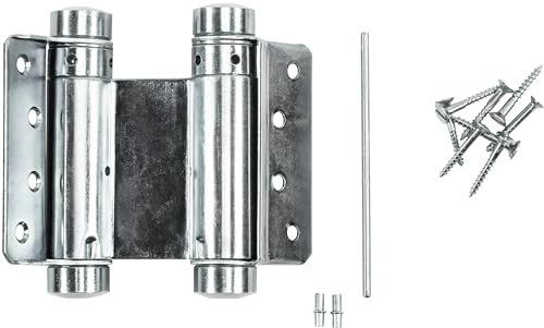 Connex Pendeltürbänder-75 x 110 mm-verzinkt/Türscharnier/Türband/Flexibles Scharnier/Beschlag / DYB2006500, Blauverzinkt von Connex