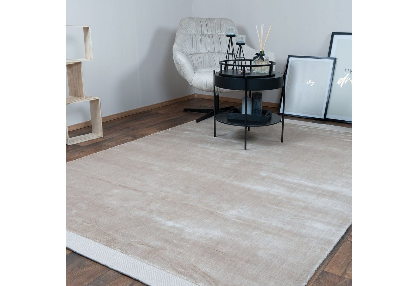 Designteppich BAMBOO Teppich Wohnzimmer luxuriös Viskose Seidenglanz Soft, Consilio Concept von Consilio Concept