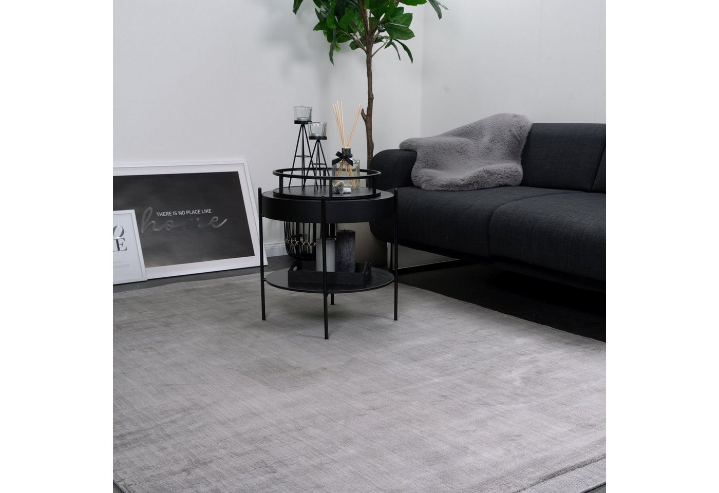 Designteppich BAMBOO Teppich Wohnzimmer luxuriös Viskose Seidenglanz Soft, Consilio Concept von Consilio Concept