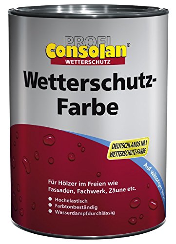 Consolan Profi Wetterschutzfarbe Moosgrün 0,75l von Consolan