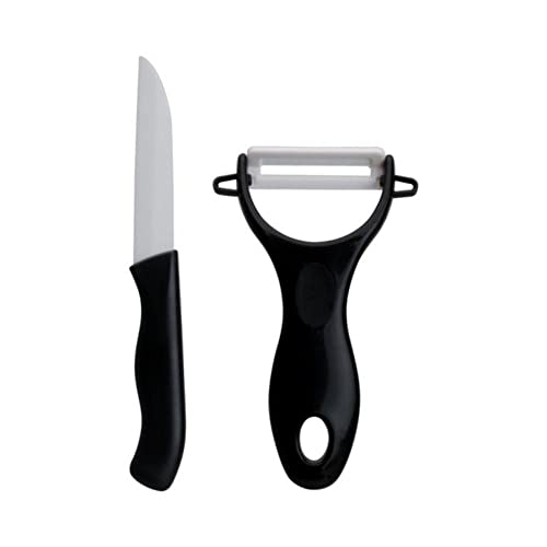 COOK CONCEPT Messer mit Schäler, Schwarz-Weiss, One Size von COOK CONCEPT