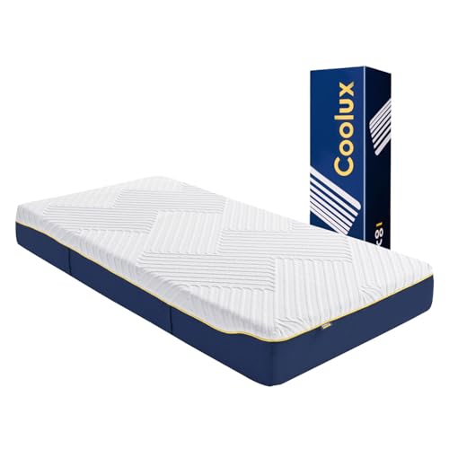 Coolux Sleep Schaum Matratze 120x200 cm Orthopädische 7-Zonen Kaltschaummatratze, Härtegrad 3 (H3), Öko-Tex Zertifiziert, Höhe 18 cm, 3-in-1 Ergonomische Rollmatratze von Coolux Sleep