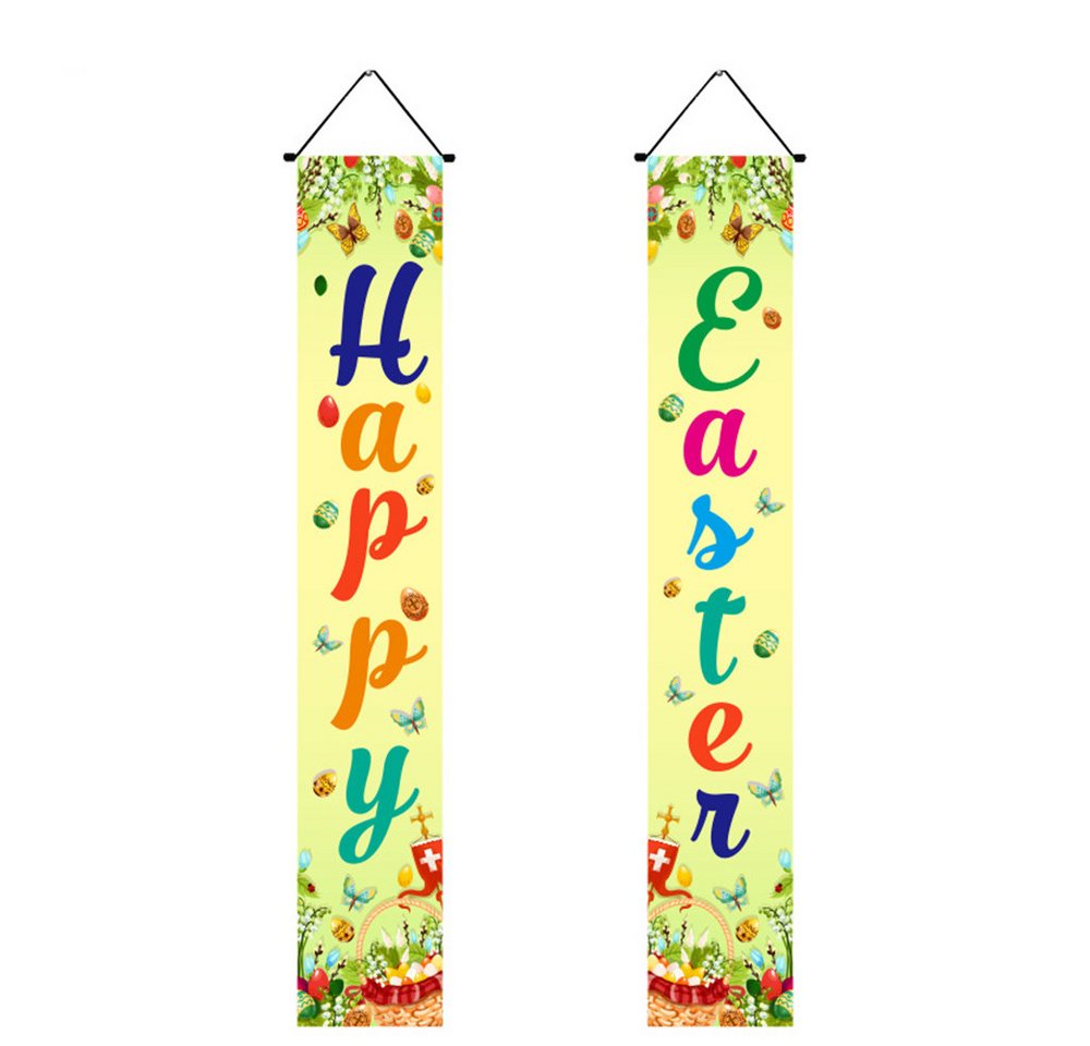 Coonoor Dekostern Frohe Ostern Couplet Türvorhang Hängen Banner Für Haustür, Ostergeschenke für Familie oder Freunde Coonoor Dekostern Frohe Ostern Couplet Türvorhang Hängen Banner Für Haustür, Ostergeschenke für Familie oder Freunde von Coonoor
