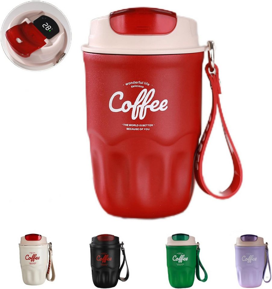 Coonoor Thermobecher Kaffeebecher to Go 360ml Edelstahl Kaffee-to-go Becher Thermo, Vakuum auslaufsicher Isolierbecher mit Deckel Coonoor Thermobecher Kaffeebecher to Go 360ml Edelstahl Kaffee-to-go Becher Thermo, Vakuum auslaufsicher Isolierbecher mit Deckel von Coonoor