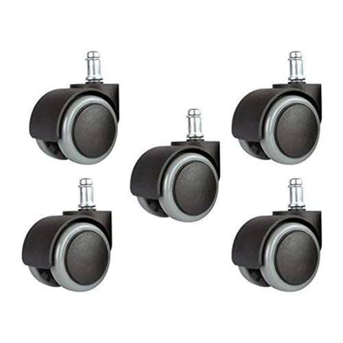 5pcs 2 Zoll 11mm universal standard Größe Bürostuhl Ersatz Rollen, Bodenschutz pu Bürostuhl Rollen von YIOVVOM