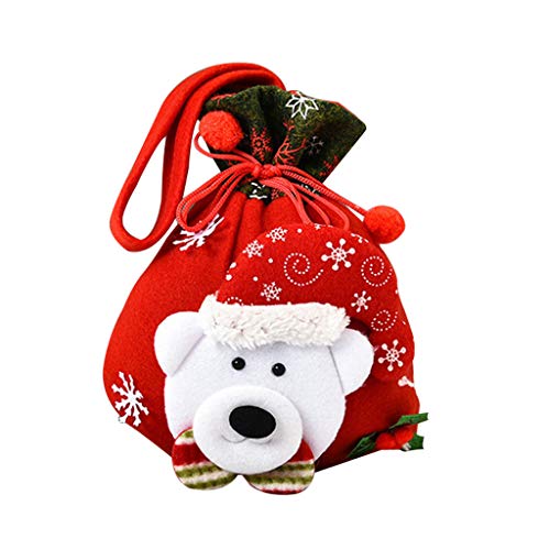 Christmas Decorations Weihnachtsgeschenke Geschenktüte Tasche Weihnachten Home Decor (B, One Size) von Corlidea