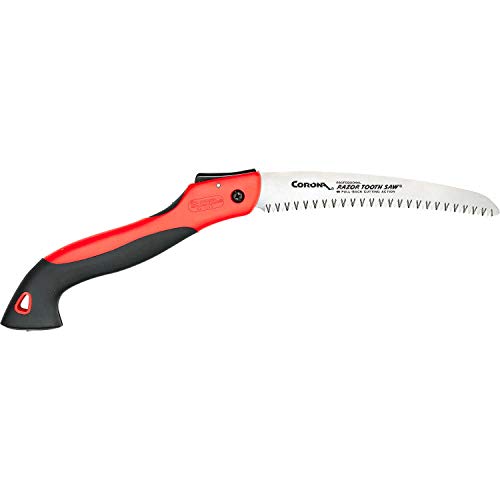 Corona Tools 8 Zoll RazorTOOTH Klappsäge | Astsäge für Einhandgebrauch | Handsäge mit gebogenem Klingenblatt | schneidet Äste bis zu 10,2 cm Durchmesser | RS 7255 Schwarz Corona Tools 8 Zoll RazorTOOTH Klappsäge | Astsäge für Einhandgebrauch | Handsäge mit gebogenem Klingenblatt | schneidet Äste bis zu 10,2 cm Durchmesser | RS 7255 Schwarz von Corona Clipper