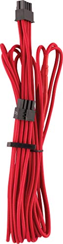 Corsair Premium Sleeved Netzteil EPS12V/ATX12V-Kabel Typ4 (Generation 4-Serie) Rot von Corsair