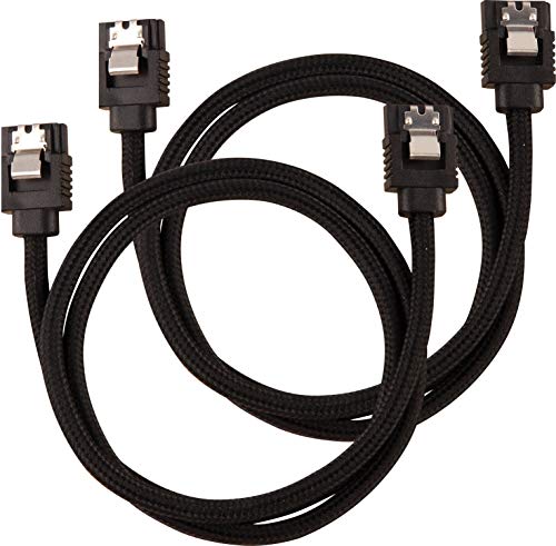 Corsair Premium Sleeved SATA 3 Kabel (6Gbps, 60 cm) Schwarz von Corsair