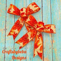 Ernte Dekorative Bögen/Set 8 Herbst Kleine Dekoration Orange Töne Blätter Print Baum von CraftsbyBeba